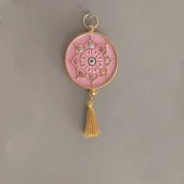 Nazar Boncuklu Mini Duvar Süsü Pembe M1 - 2