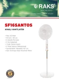 Raks Sf 16 Santos  Ayaklı Vantilatör (ANKA) - 2