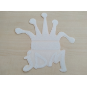 JDM KRAL TACI STİCKER BEYAZ 13,5x13,5cm - King STİCKER, JDM KRAL TACI ETİKETİ, JDM TAÇ ÇIKARTMASI thumbnail 1