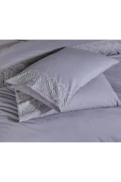 Fransız Dantelli Wave Çeyizlik Nevresim Takımı Gri thumbnail 9