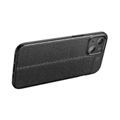 Vendas iPhone 14 (iPhone 14 Uyumlu) Deri Desenli Niss Dikiş Tasarımlı Darbe Dirençli Silikon Kılıf + Cam Ekran Koruyucu - 11