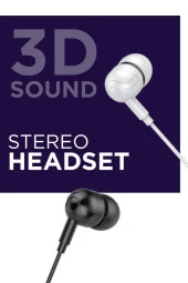 Torima H10 Mikrofonlu Stereo Kulakiçi Kablolu Kulaklık Siyah thumbnail 2