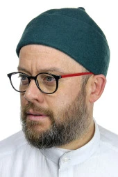 Keçe Yün Takke - Yeşil Renk thumbnail 1