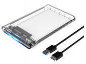 USB 3.0 2.5 inç Harici Kutu Şeffaf - 1