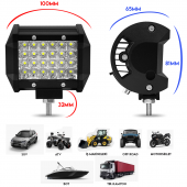 NKT GROUP 24 Led 72 W Yayıcı Delici Off Road Farı Lamba Çalışma Lambası Sis Lambası Beyaz - 3