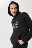 Lee L212021001 Siyah Erkek Kapüşonlu Sweatshirt - 2