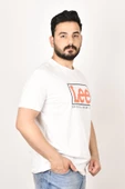 Lee L68TYSMK  Erkek Beyaz  Bisiklet Yaka T-shirt - 2