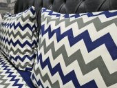 Çeyiz Diyarı Zigzag Çift Kişilik Nevresim Takımı Lacivert thumbnail 3