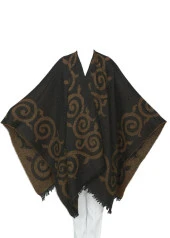 Kahve Renk Sarmaşık Model Panço - 4