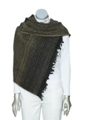 Sarı Renk Balık Sırtı Model Şal - 9