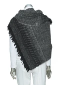 Gri Renk Balık Sırtı Model Şal - 10