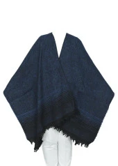 Lacivert Renk Balık Sırtı Model Panço - 1