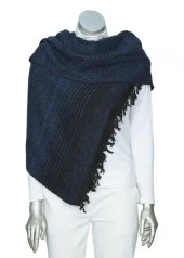 Lacivert Renk Balık Sırtı Model Panço - 7