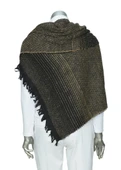 Sarı Renk Balık Sırtı Model Şal - 10