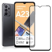 Bufalo Samsung Galaxy A23 Ekran Koruyucu 9D Temperli Cam - Siyah - 1