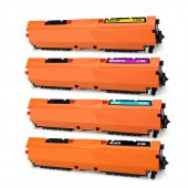 For Canon İ-Sensys LBP-7010C Toner Takım Yüksek Kapasite Muadil 4 Renk CMYK - 1