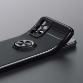 Galaxy A23 Kılıf Zore Ravel Yüzüklü Magnetic Standlı Silikon Kapak - 8