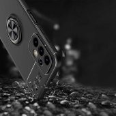 Galaxy A23 Kılıf Zore Ravel Yüzüklü Magnetic Standlı Silikon Kapak - 9