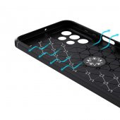 Galaxy A23 Kılıf Zore Ravel Yüzüklü Magnetic Standlı Silikon Kapak - 11