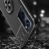 Oppo A36 Kılıf Zore Ravel Yüzüklü Magnetic Standlı Silikon Kapak - 5