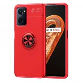 Oppo A36 Kılıf Zore Ravel Yüzüklü Magnetic Standlı Silikon Kapak - 11