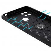 Xiaomi Redmi 10C Kılıf Zore Ravel Yüzüklü Magnetic Standlı Silikon Kapak - 5