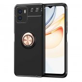 Vivo Y15S Kılıf Zore Ravel Yüzüklü Magnetic Standlı Silikon Kapak - 1