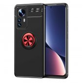 Xiaomi Mi 12 Pro Kılıf Zore Ravel Yüzüklü Magnetic Standlı Silikon Kapak - 1