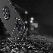 Galaxy A22 4G Kılıf Zore Ravel Yüzüklü Magnetic Standlı Silikon Kapak - 2