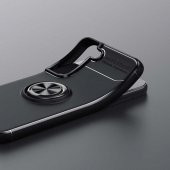 Galaxy S22 Plus Kılıf Zore Ravel Yüzüklü Magnetic Standlı Silikon Kapak - 3