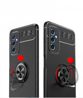 Galaxy M52 Kılıf Zore Ravel Yüzüklü Magnetic Standlı Silikon Kapak - 4