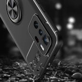 Xiaomi Poco X3 GT Kılıf Zore Ravel Yüzüklü Magnetic Standlı Silikon Kapak - 3