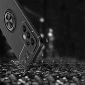 Galaxy A33 5G Kılıf Zore Ravel Yüzüklü Magnetic Standlı Silikon Kapak - 6