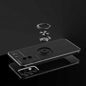 Galaxy A33 5G Kılıf Zore Ravel Yüzüklü Magnetic Standlı Silikon Kapak - 7