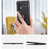 Galaxy A33 5G Kılıf Zore Ravel Yüzüklü Magnetic Standlı Silikon Kapak - 8