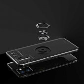 Vivo Y15S Kılıf Zore Ravel Yüzüklü Magnetic Standlı Silikon Kapak - 7