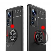 Xiaomi Mi 12 Pro Kılıf Zore Ravel Yüzüklü Magnetic Standlı Silikon Kapak - 8
