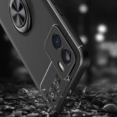 Vivo Y15S Kılıf Zore Ravel Yüzüklü Magnetic Standlı Silikon Kapak - 8