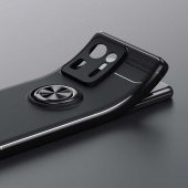 Xiaomi Mi Mix 4 Kılıf Zore Ravel Yüzüklü Magnetic Standlı Silikon Kapak - 8