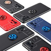 Xiaomi Poco X3 GT Kılıf Zore Ravel Yüzüklü Magnetic Standlı Silikon Kapak - 8