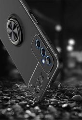 Galaxy M52 Kılıf Zore Ravel Yüzüklü Magnetic Standlı Silikon Kapak - 10
