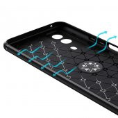 Vivo Y53S 4G Kılıf Zore Ravel Yüzüklü Magnetic Standlı Silikon Kapak - 10