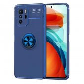 Xiaomi Poco X3 GT Kılıf Zore Ravel Yüzüklü Magnetic Standlı Silikon Kapak - 11