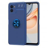 Vivo Y15S Kılıf Zore Ravel Yüzüklü Magnetic Standlı Silikon Kapak - 12