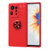 Xiaomi Mi Mix 4 Kılıf Zore Ravel Yüzüklü Magnetic Standlı Silikon Kapak - 11
