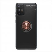 Samsung Galaxy A31 Kılıf Ravel Yüzüklü Magnetic Standlı Silikon Kapak - 6