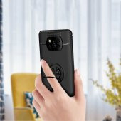 Xiaomi Poco X3 Kılıf Ravel Yüzüklü Antişok Silikon Kapak - 9