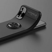 Vivo Y20 Kılıf Zore Ravel Yüzüklü Magnetic Standlı Silikon Kapak - 6