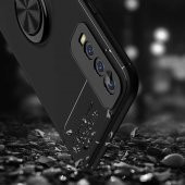 Vivo Y20 Kılıf Zore Ravel Yüzüklü Magnetic Standlı Silikon Kapak - 7