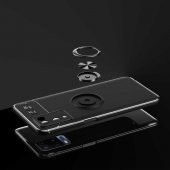 Oppo A54 4G Kılıf Zore Ravel Yüzüklü Magnetic Standlı Silikon Kapak - 3